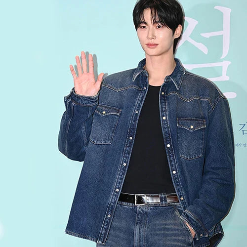 프라다 패디드 데님 셔츠 (변우석 착용) · 유** 고객님