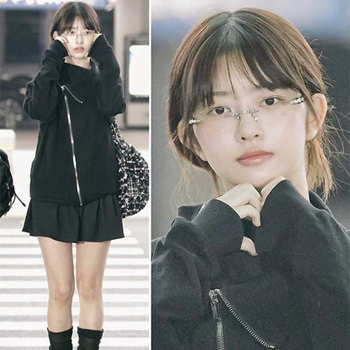 크롬하츠 딥 1 샤이니 안경 실버 블랙 (레이(IVE) 착용) · 강** 고객님