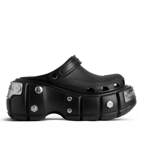 발렌시아가 x 크록스 하드크록스 슬라이드 블랙 · 박** 고객님