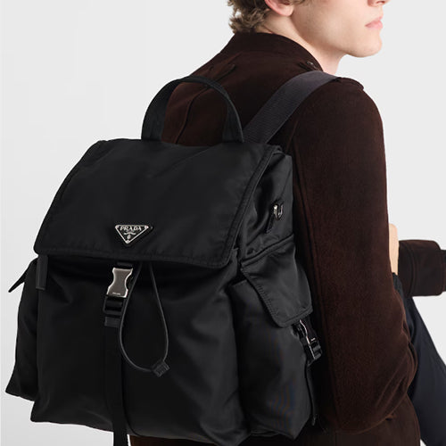프라다 익스플로어 리나일론 및 가죽 백팩