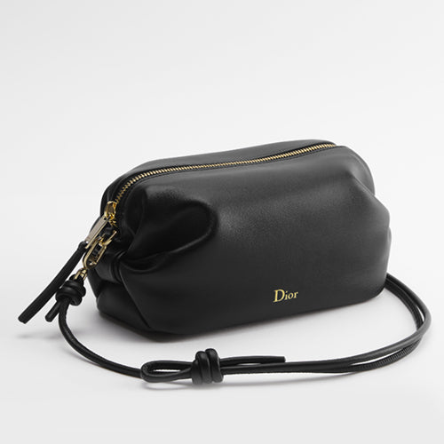 디올 보우 파우치 블랙