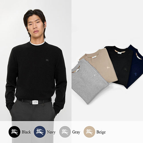 (국내배송, 당일출고) 버버리 기마 자수 크루넥 니트 (남성) ~4Color~