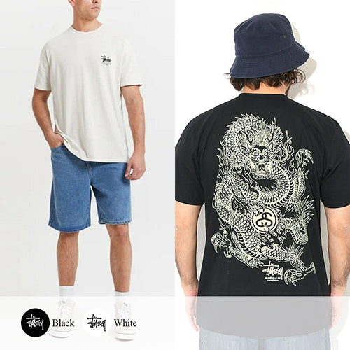 (국내배송, 당일출고) 스투시 드래곤 반팔 티셔츠 ~2Color~