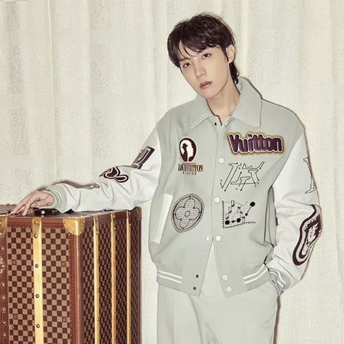 루이비통 바시티 레더 블루종 아쿠아 재킷 (제이홉 착용)