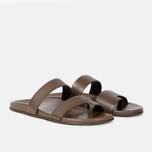 더로우 휴 레더 샌들 브라운