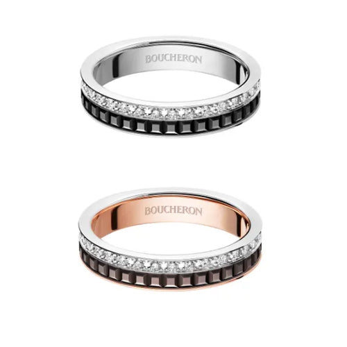 부쉐론 콰트로 블랙 에디션 웨딩 반지 ~2Color~