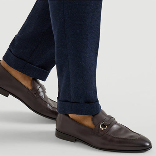 브루넬로 쿠치넬리 호스빗 디테일 소프트 왁싱 로퍼