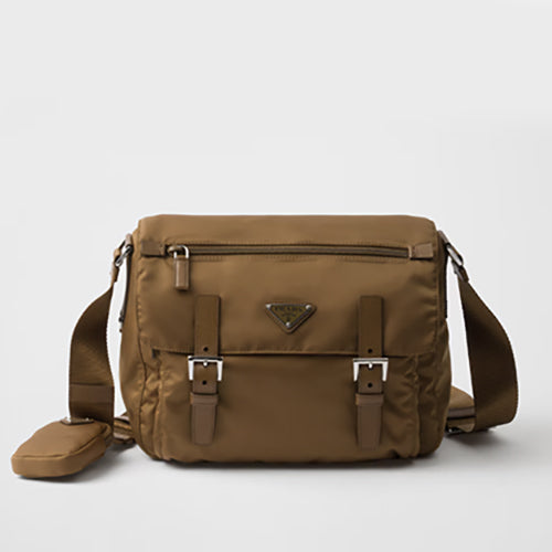 프라다 리나일론 숄더백 카멜 1BD953