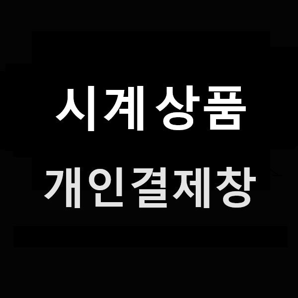 시계 개인결제창