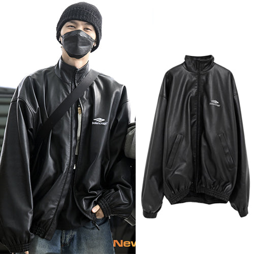 발렌시아가 3B 스포츠 아이콘 트랙수트 자켓 블랙 (쟈니 착용)