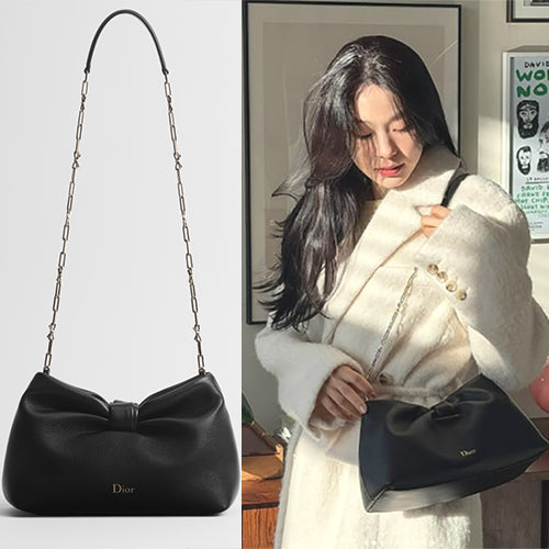 디올 보우 스몰 숄더백 (김민주,김연아 착용)