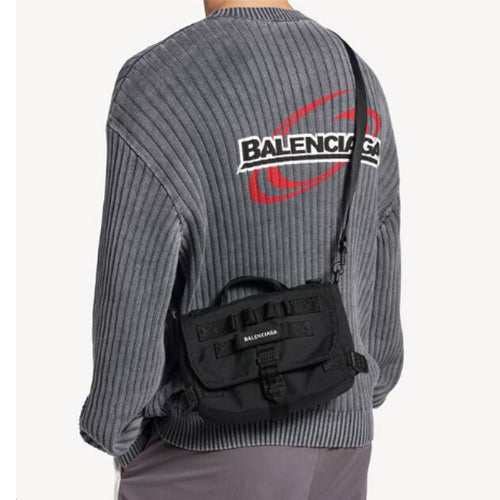 발렌시아가 스몰 아미 메신저백 블랙