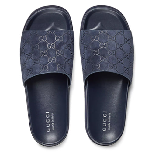 구찌 GG 슬라이드 샌들 네이비