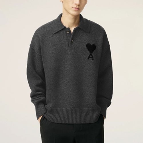 (국내배송) 아미 드 꾀흐 울 카라 니트 ~4Color~