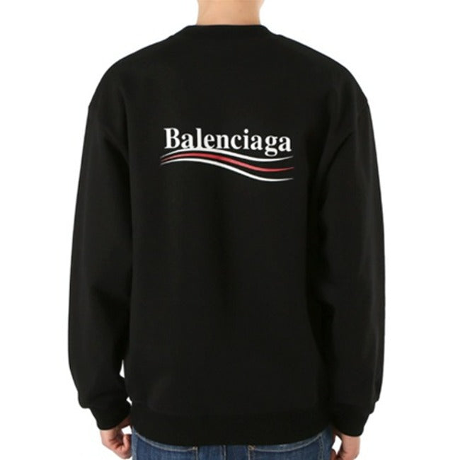 (국내배송, 당일출고) 발렌시아가 자수 웨이브로고 맨투맨 ~3Color~