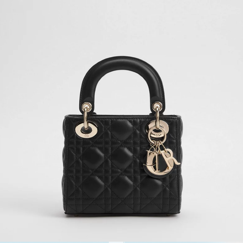 디올 까나쥬 미니토트백 블랙