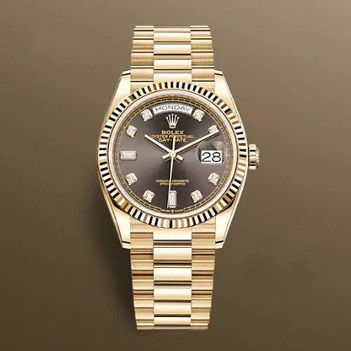 로렉스 DAY-DATE 오이스터 옐로우 골드 다크 그레이 다이얼 36MM · 조** 고객님