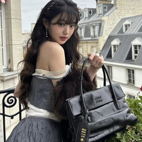 미우미우 솔리테어 샤이니 핸드백 블랙 (장원영,홍은채,트와이스 모모 착용) · 김** 고객님