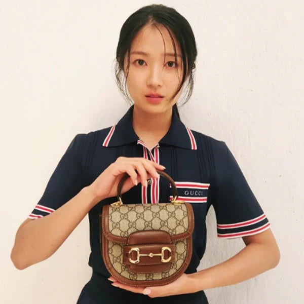 구찌 홀스빗 1955 미니 탑 핸들백 베이지 에보니(김혜윤 착용) · 김** 고객님