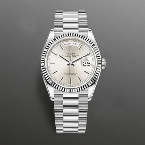 로렉스 DAY-DATE 오이스터 화이트 골드 실버 다이얼 36MM · 곽** 고객님
