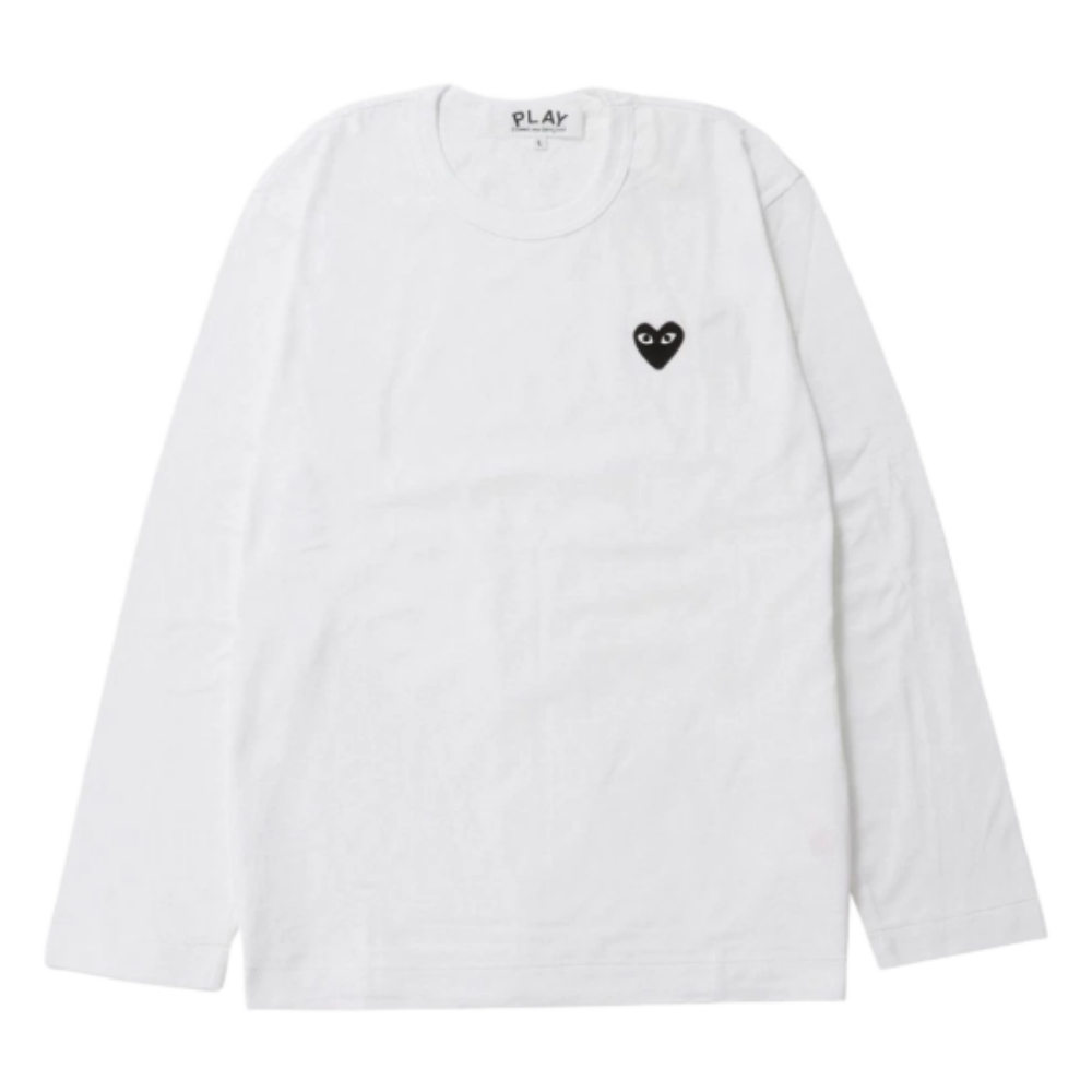 (국내배송)꼼데가르송 원포인트 패치 긴팔~3Color~