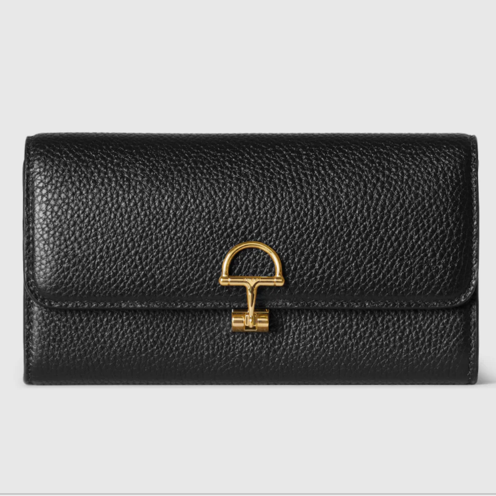 구찌 소프트빗 장지갑 블랙