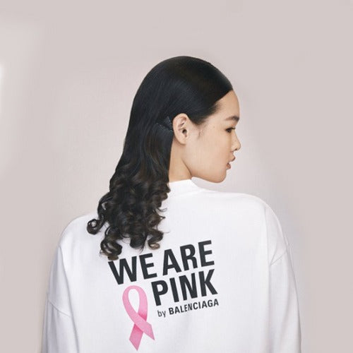 (국내배송) 발렌시아가 We Are Pink Large Fit T 오버 실켓 반팔티셔츠 -남여공용-