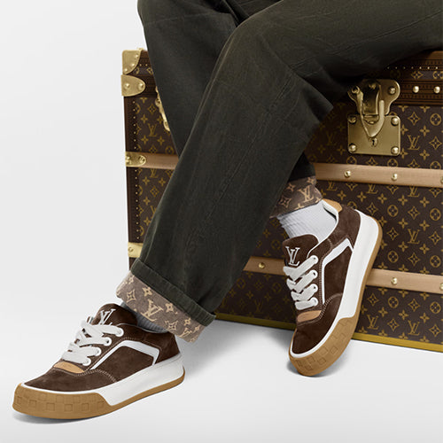 루이비통 LV 틸티드 스니커즈 브라운