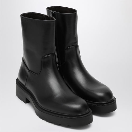 더 로우 노빌리스 TR 블랙 가죽 부츠