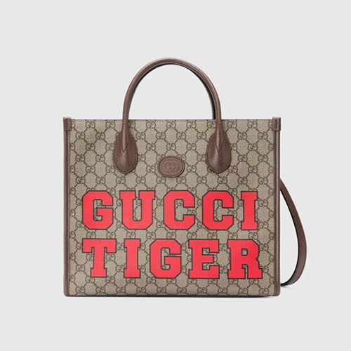 구찌 타이거 GG 스몰 토트백