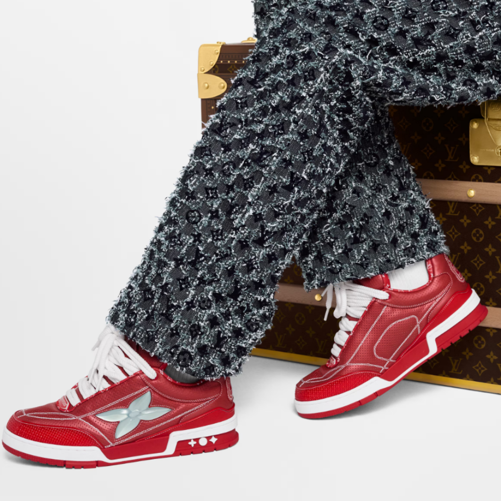 루이비통 스케이트 스니커즈 레드