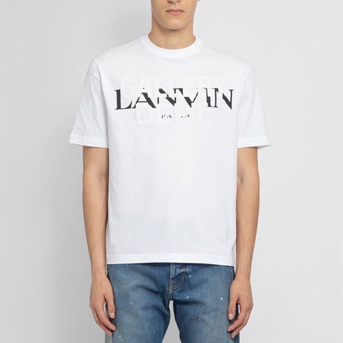 (국내배송) LANVIN x GALLERY DEPT 에디션로고 반팔 화이트 - 남여공용!! -