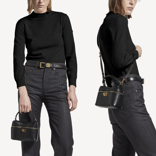 발렌시아가 로데오 배니티 크로스백 블랙