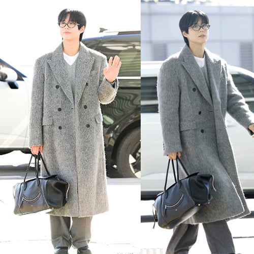 셀린느 미디엄 스마일링 뉴 러기지 서플 핸드 크로스백 블랙  (박보검 착용)