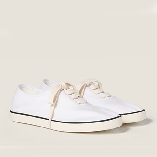 미우미우 드릴 스니커즈 화이트