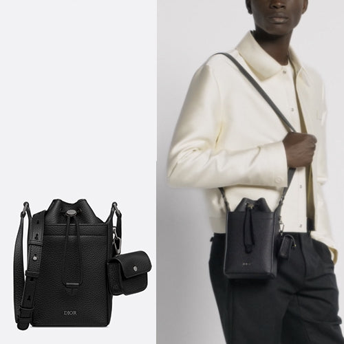 디올 미니 버킷백 블랙