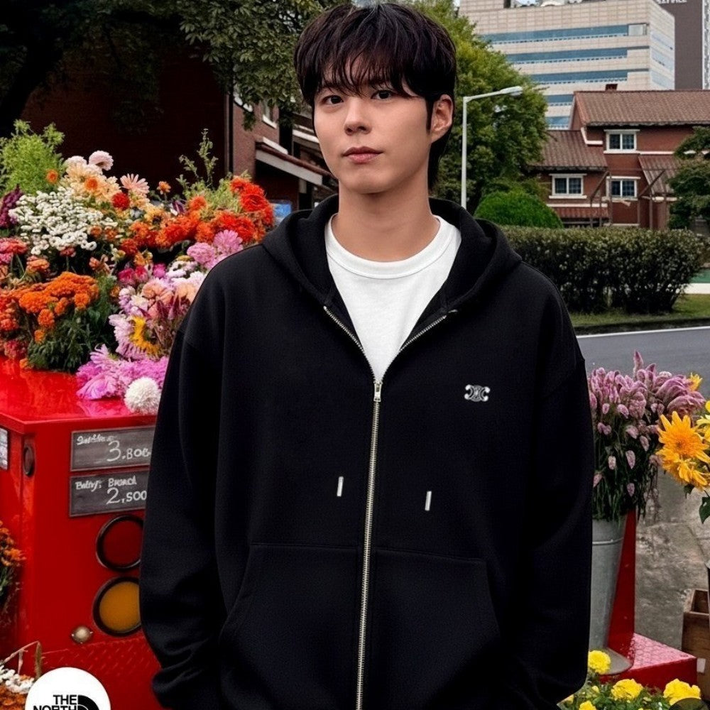 (국내배송, 당일출고) 셀린느 후드 집업 루즈 트리옹프 (박보검,문가영 착용)